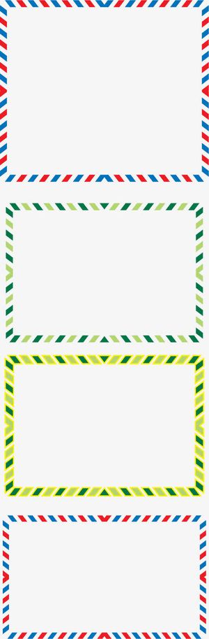 信件风格边框免抠