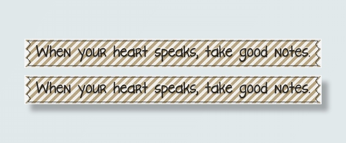 条纹状褐色横幅素材免抠