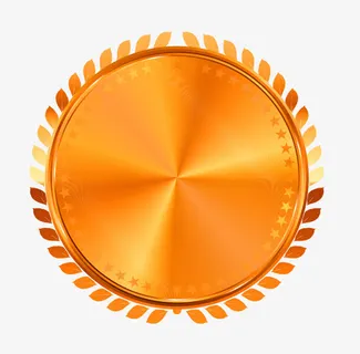 金色麦穗边框圆形装饰图案免抠