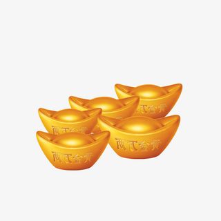 黄金万两元宝免抠