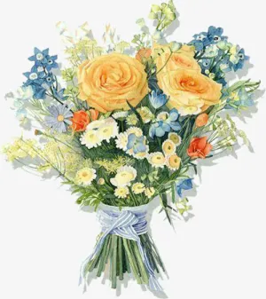 教师节花束免抠