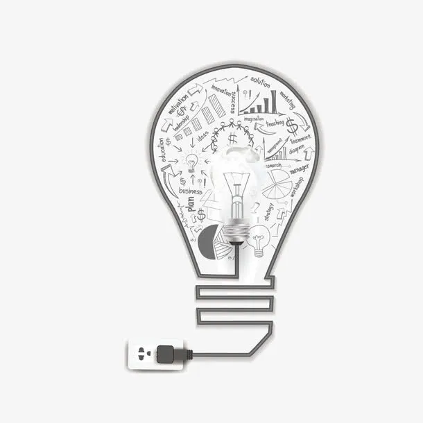 矢量商务信息灯泡智慧海报背景