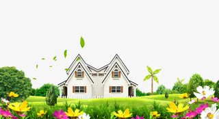 别墅草地背景免抠装饰其他装饰图案元素