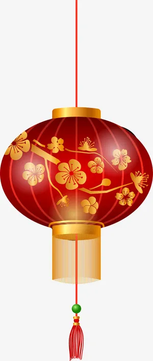 一个红色大灯笼免抠