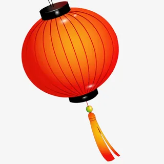 红色飘荡的灯笼素材免抠