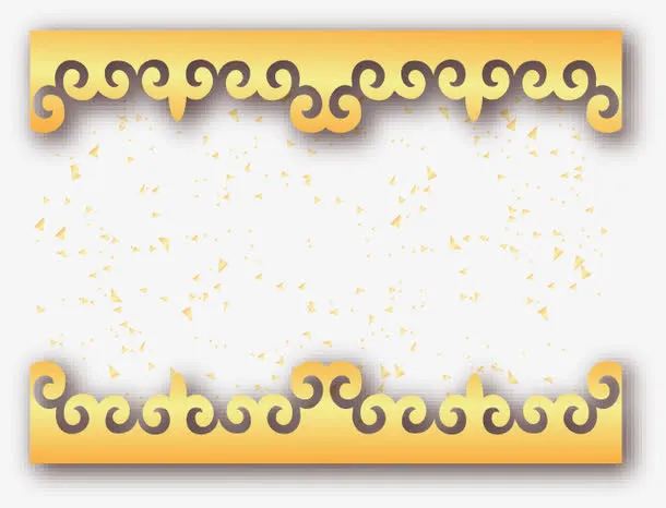 中国风祥云边框免抠