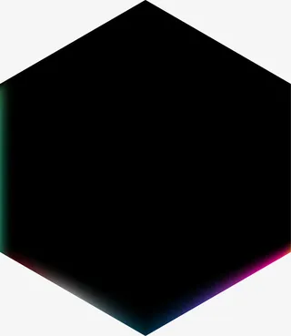 多彩简约六边形免抠