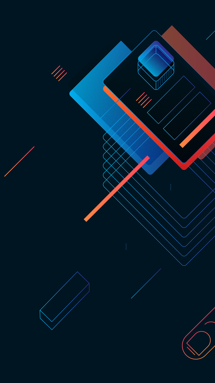 几何方形简约黑色底纹H5背景素材高清