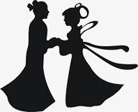 唯美精美卡通牛郎织女图片免抠