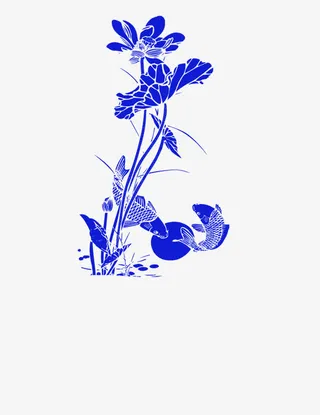 中国风花纹免抠