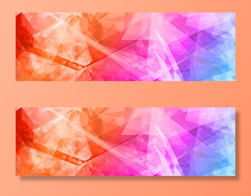 彩色几何碎片背景高清