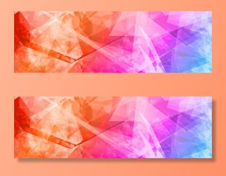 彩色几何碎片背景高清