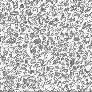 矢量卡通文具背景