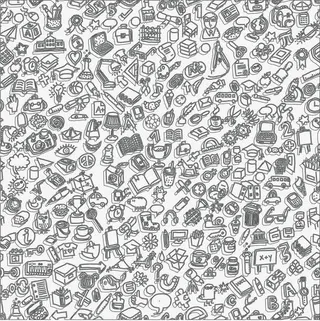 矢量卡通文具背景