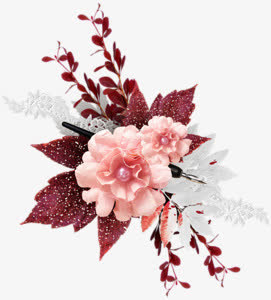 雪中绽放的花朵免抠