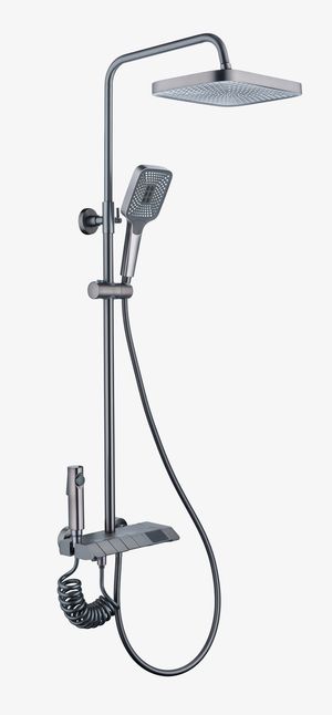 淋浴花洒 枪灰免抠