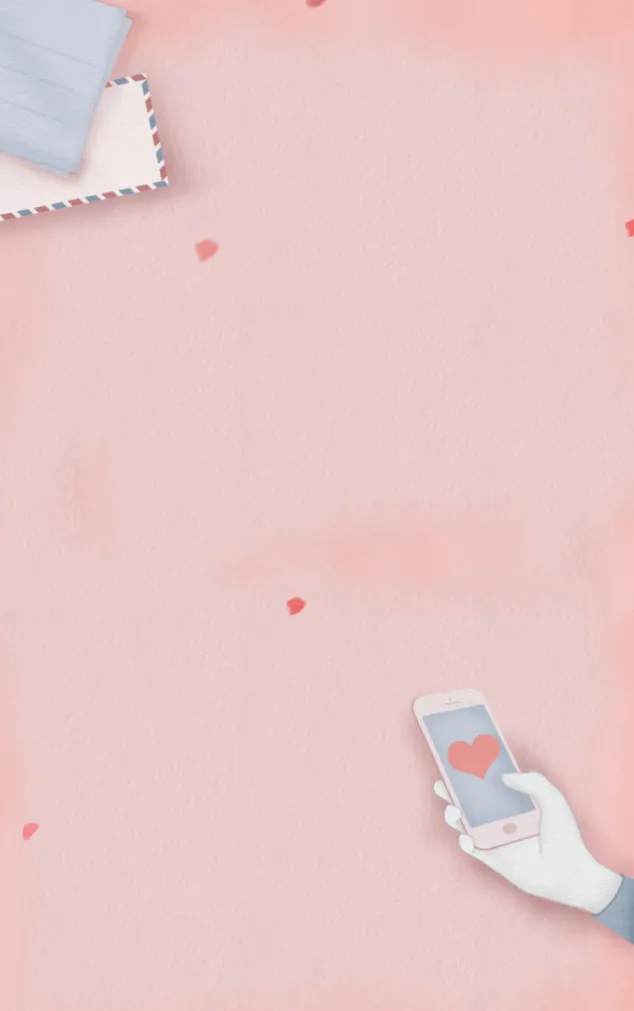 粉色文艺小清新H5背景高清