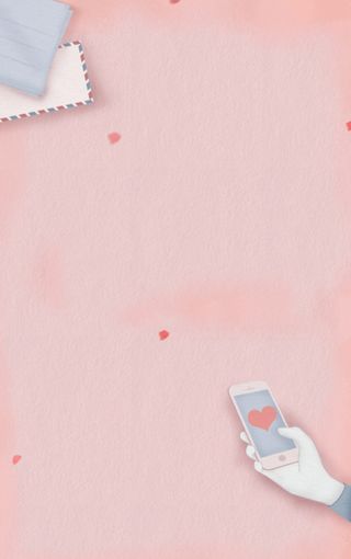 粉色文艺小清新H5背景高清