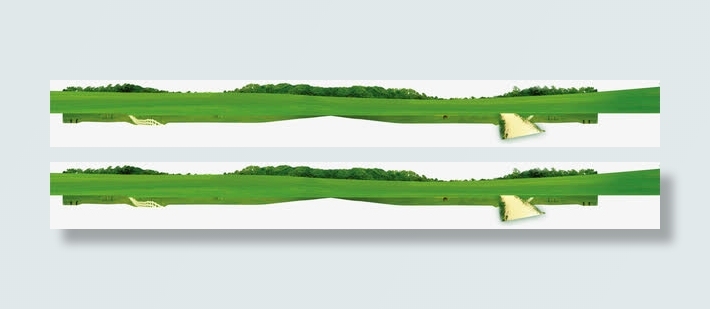 绿色田间招聘广告免抠