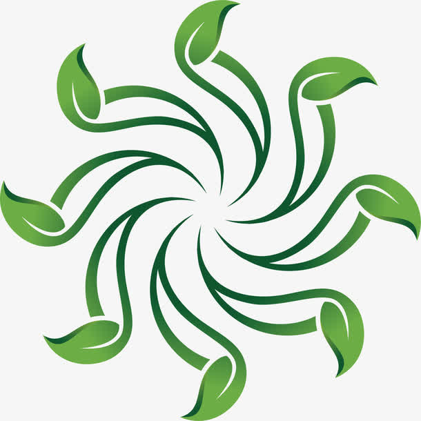 旋转的生态农业图标免抠