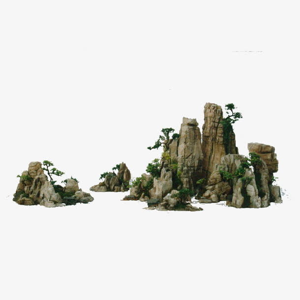 中国假山免抠
