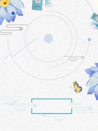 矢量插画花卉护肤品海报背景高清