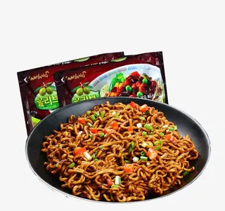 风味韩国炸酱面PNG免抠