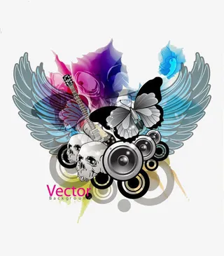 音乐海报创意素材免抠