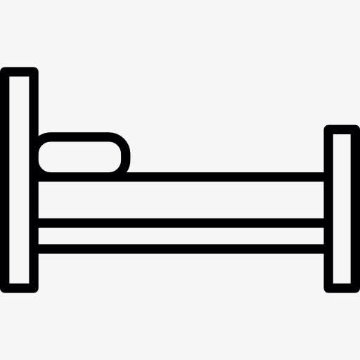 房间的床图标免抠