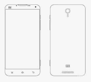 小米手机线稿免抠