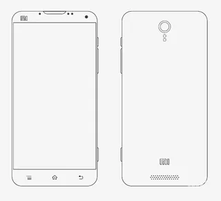 小米手机线稿免抠