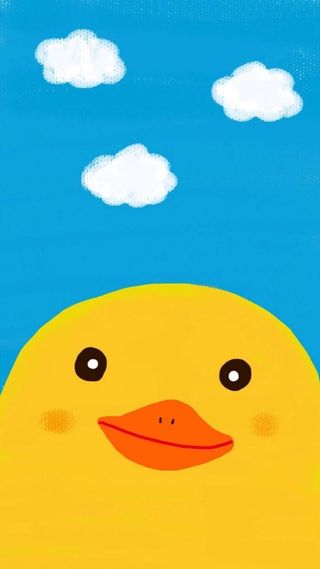 卡通手绘鸭子H5背景高清