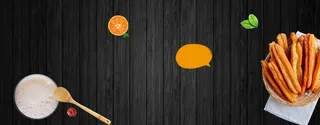 黑色大气早餐背景banner高清