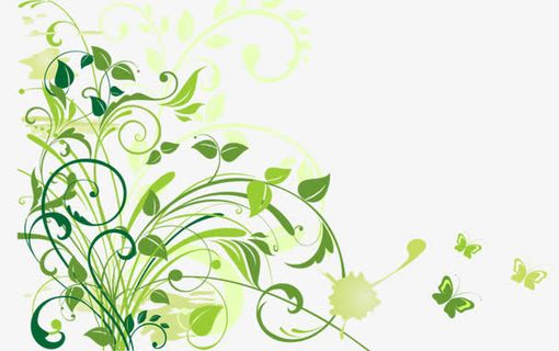 藤条花纹免抠手绘/卡通卡通元素