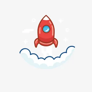 红色火箭喷雾免抠