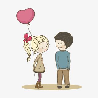 矢量恋爱中的小情侣免抠