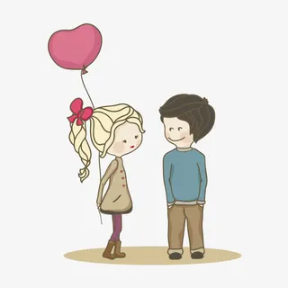 矢量恋爱中的小情侣免抠