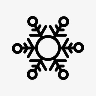 六角雪花符号图标免抠