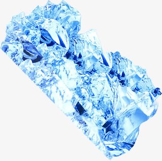 冰凉清爽冰块夏日素材免抠