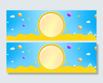 扁平化蓝黄色清新大气立体球背景图高清