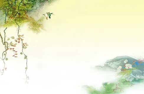 中国风山水画背景素材高清