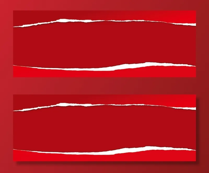 电商淘宝促销红色撕裂背景banner高清
