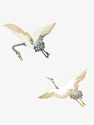 古风国潮风仙鹤俊逸免抠