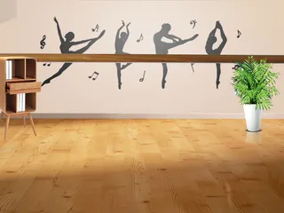 清新简约舞蹈室培训班 海报背景高清
