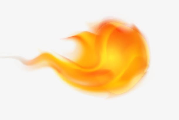 金色燃烧火云免抠