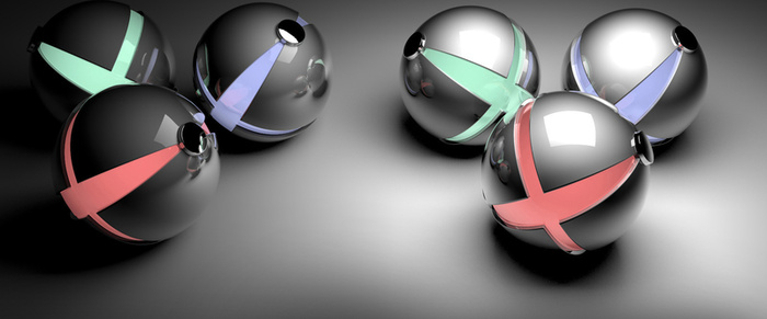 彩球 金属球 灰色 质感高清