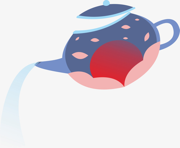 茶壶 插画 饮料免抠