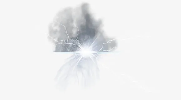 PNG闪电 光效免抠