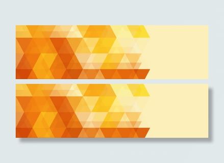 时尚几何形banner背景