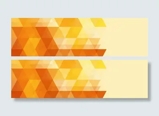 时尚几何形banner背景